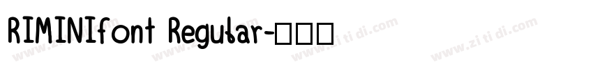 RIMINIfont Regular字体转换